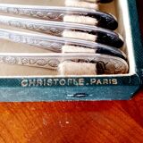 Set of 12 small Christofle Art Deco spoons