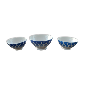 Old bowls, set of 3