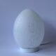 Vintage speckled glass egg lamp