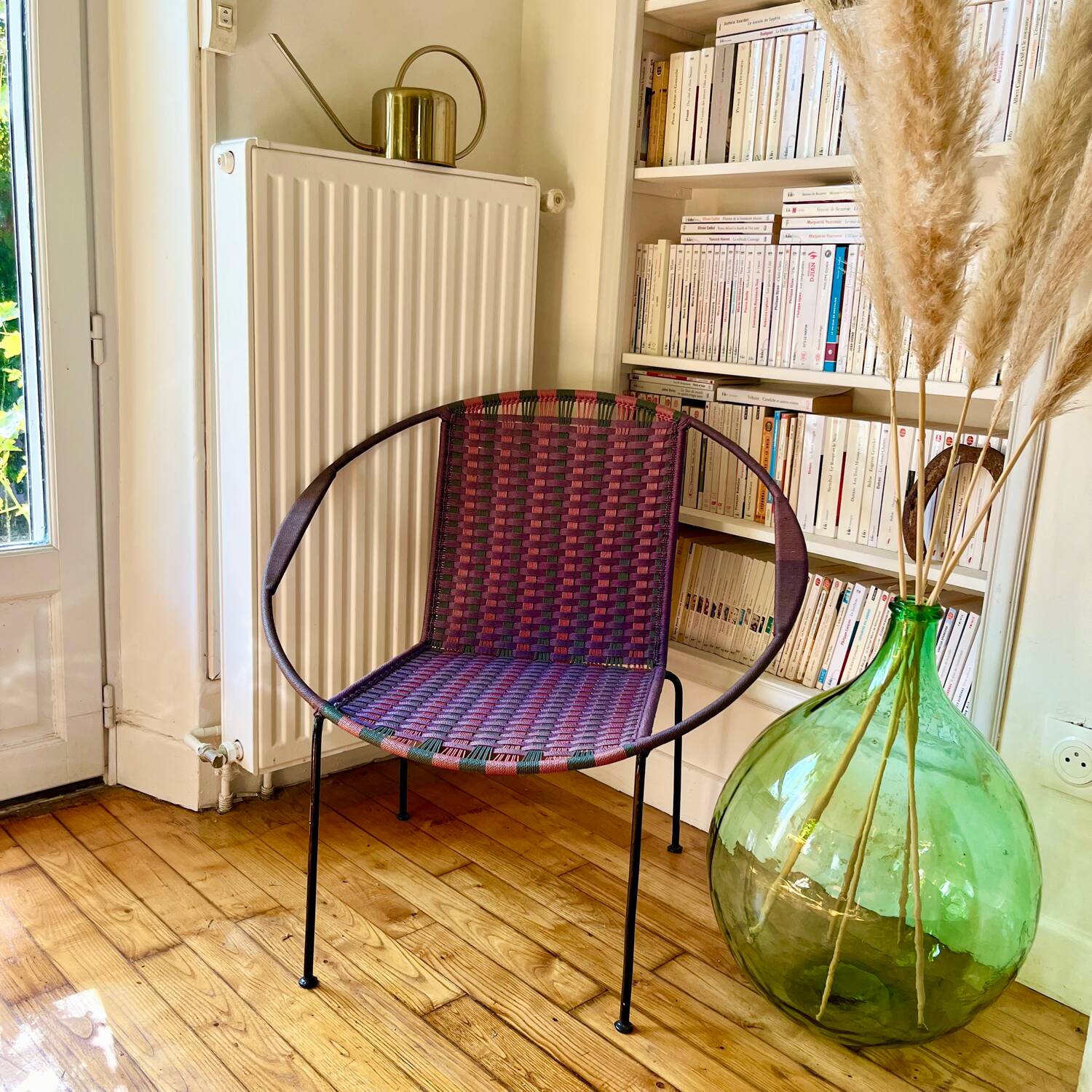 Fauteuil tressé africain