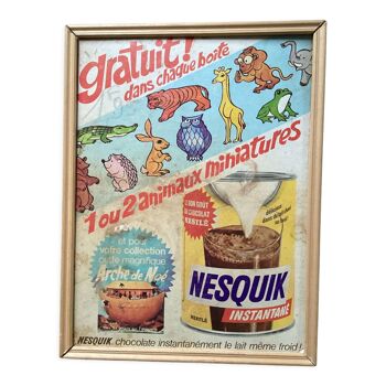 Ancienne affiche Nesquik