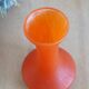 Art Nouveau vase in orange glass paste