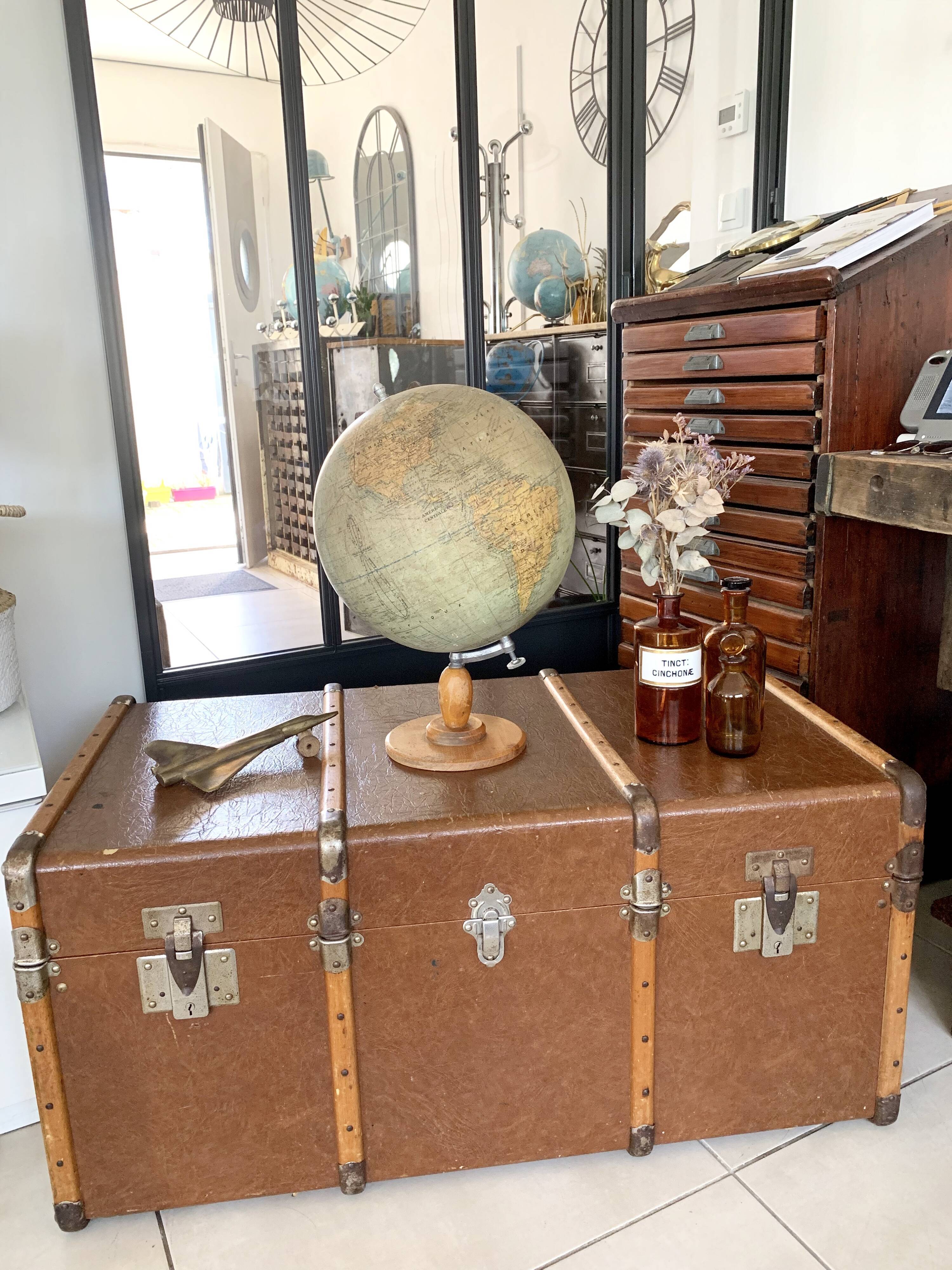 Old  vintage travel trunk