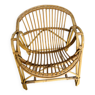 Un fauteuil en cannage  (année 60)