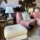 80s roset line pouf