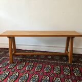 Vintage solid wooden bench