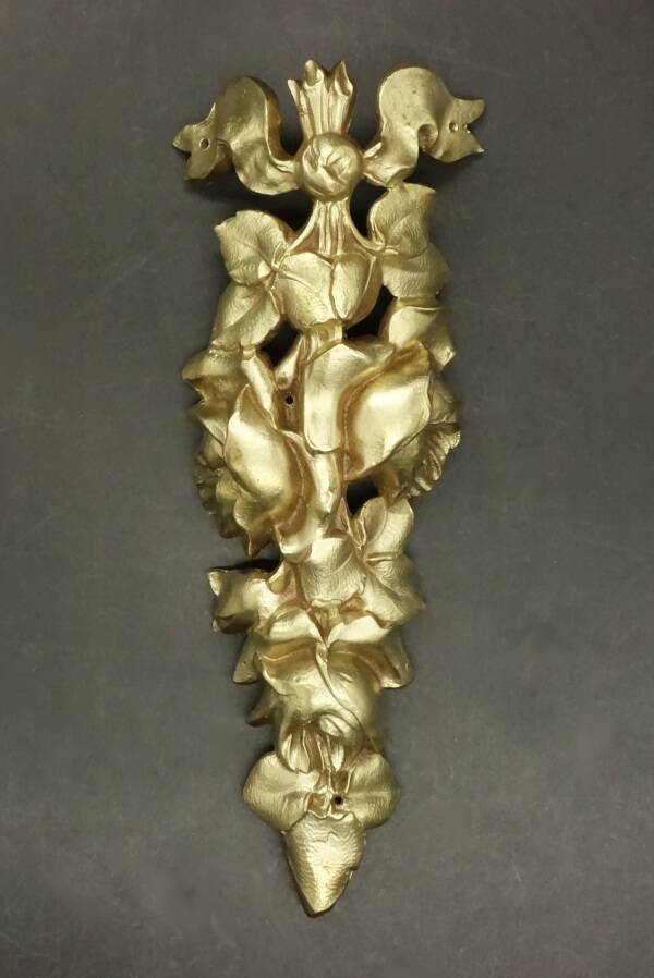 Ensembe de deux ornements floraux style Louis XVI - bronze doré