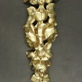 Set of two Louis XVI style floral ornaments - gilded bronze