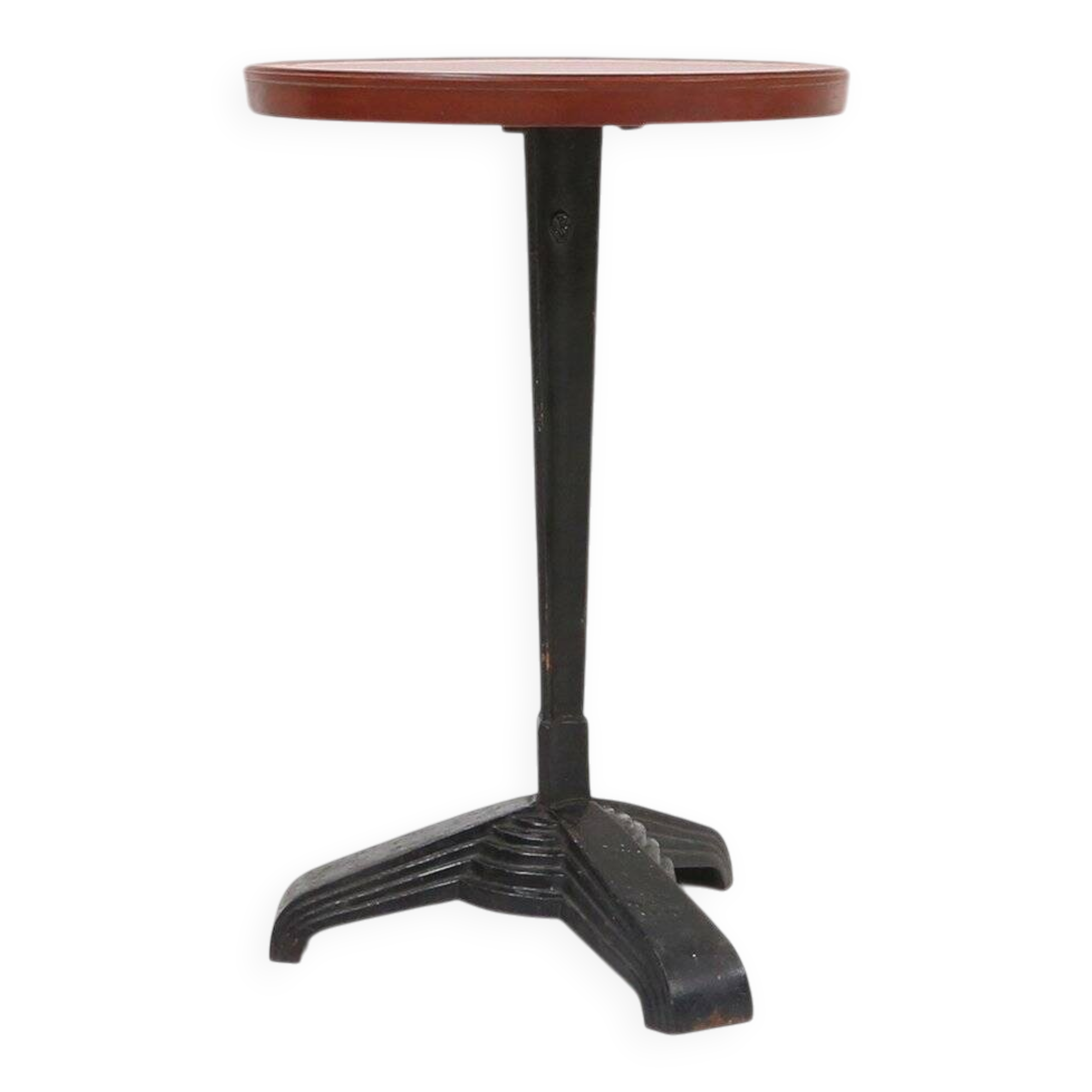 Cast Iron Bistro Table with Bakelite Top from Louis Vuitton, France, 1930s