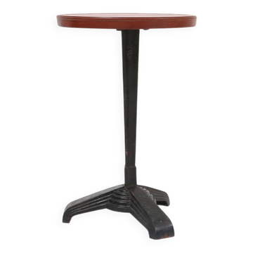 Cast Iron Bistro Table with Bakelite Top from Louis Vuitton, France, 1930s