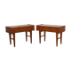 Paire de chevets vintage scandinave en teck 1960
