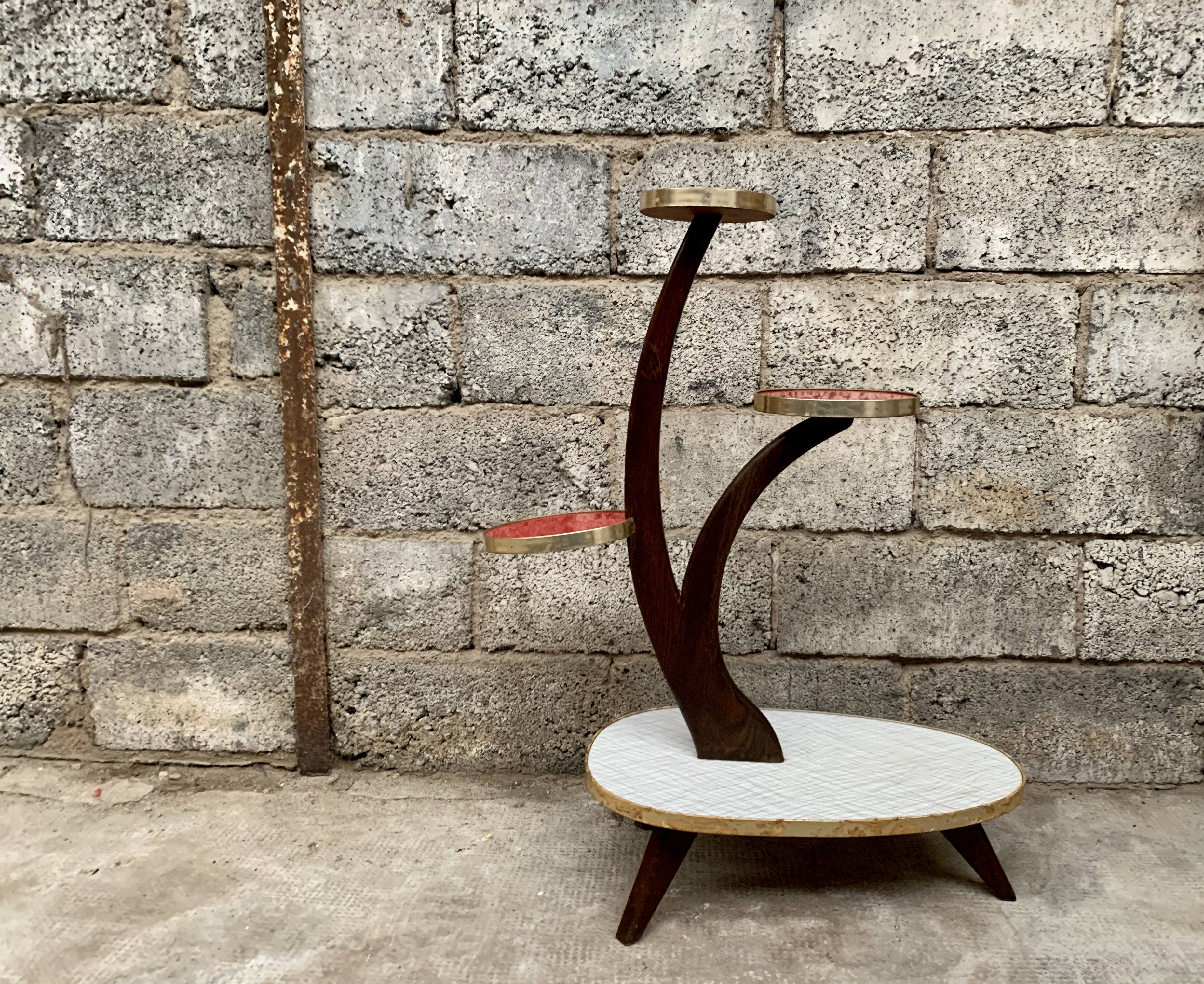 Plant holder in formica 1950