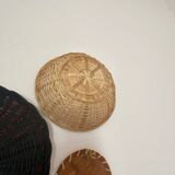 Wall composition baskets trays and fan