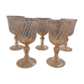 5 rosaline wine glasses