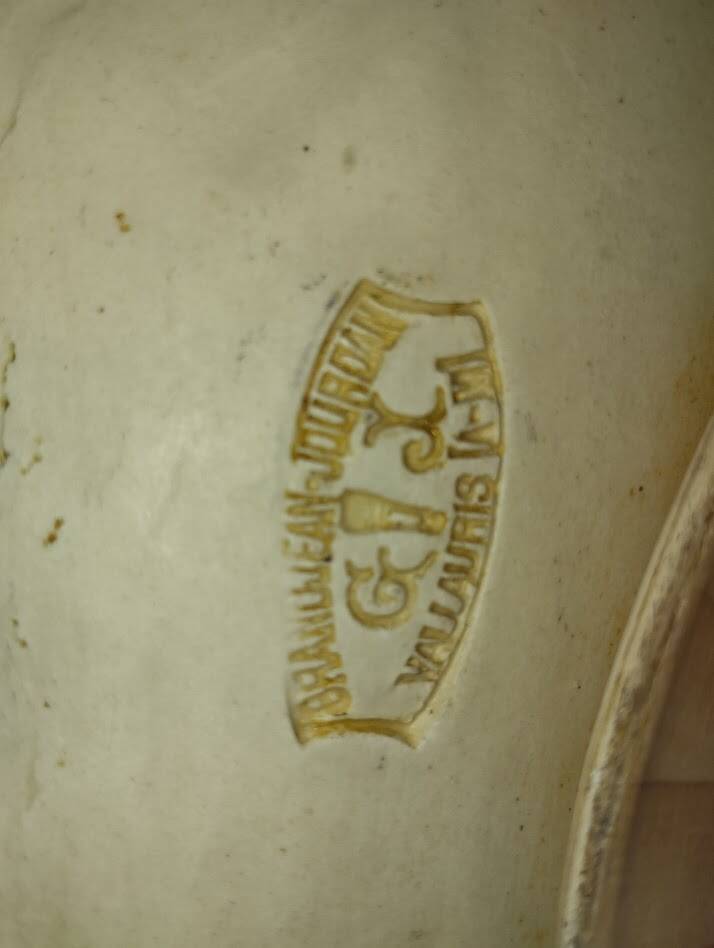 Vallauris catchall – Wood imitation enamel – Organic shape – 1950s–60s