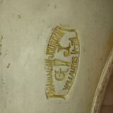 Vallauris catchall – Wood imitation enamel – Organic shape – 1950s–60s