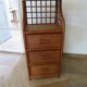 Vintage - sideboard - chest of drawers - woven rattan chest of drawers - wood - bamboo - 80s