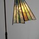 Art Deco reading lamp in bronze and stained glass – Circa 1920