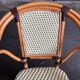 Set of 2 armchairs and 2 Parisian bistro chairs in rattan