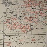 Old map of thermal, maritime, mineral and altitude resorts – 1950