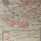 Old map of thermal, maritime, mineral and altitude resorts – 1950