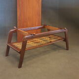 Vintage Scandinavian Style Coffee Table with Reversible Top in Teak and Formica, 1950s-1960s