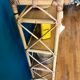 Rattan and bamboo shelf 70s