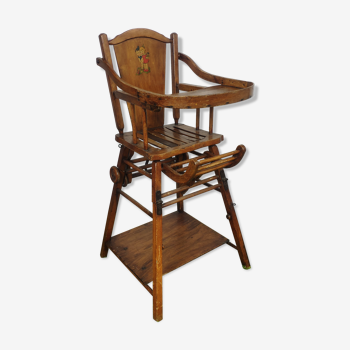 Vintage wooden high chair