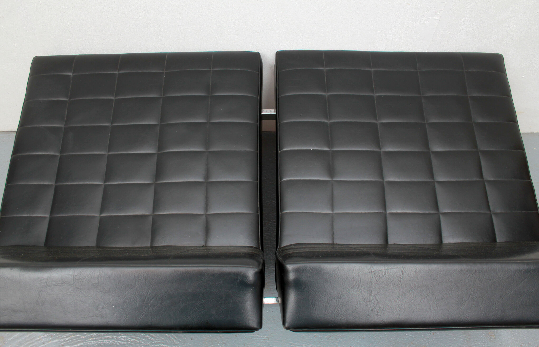 1960s 2-seater sofa in synthetic leather