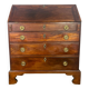 Commode, secrétaire, scriban de pente anglais en acajou, Angleterre XVIIIème