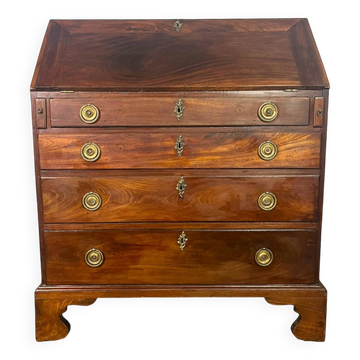 English mahogany sloping chest of drawers - England 18th - George III