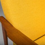 Chaise longue danoise du milieu du siècle en teck attribuée à Ib Kofod-Larsen, années 1960