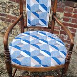 Carved wooden armchair with openwork back, late 19th century
