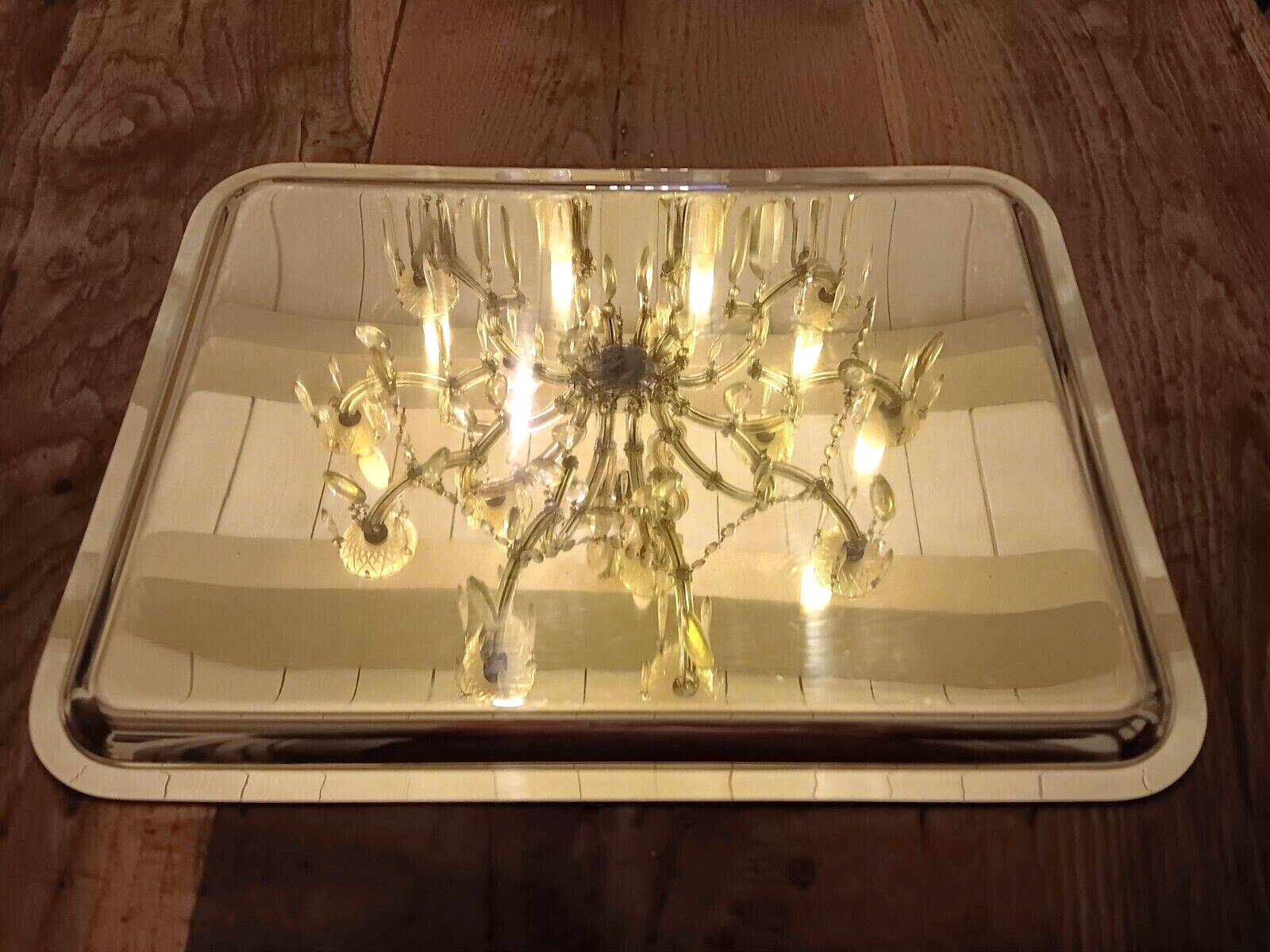 Christofle silver metal tray Albi model