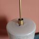 Vintage 1950 glass cylinder pendant light