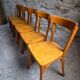 Set of six Baumann bistro chairs, France, 1950s