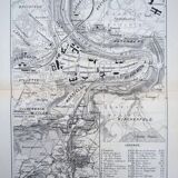 Bern, old map, printed in 1844.