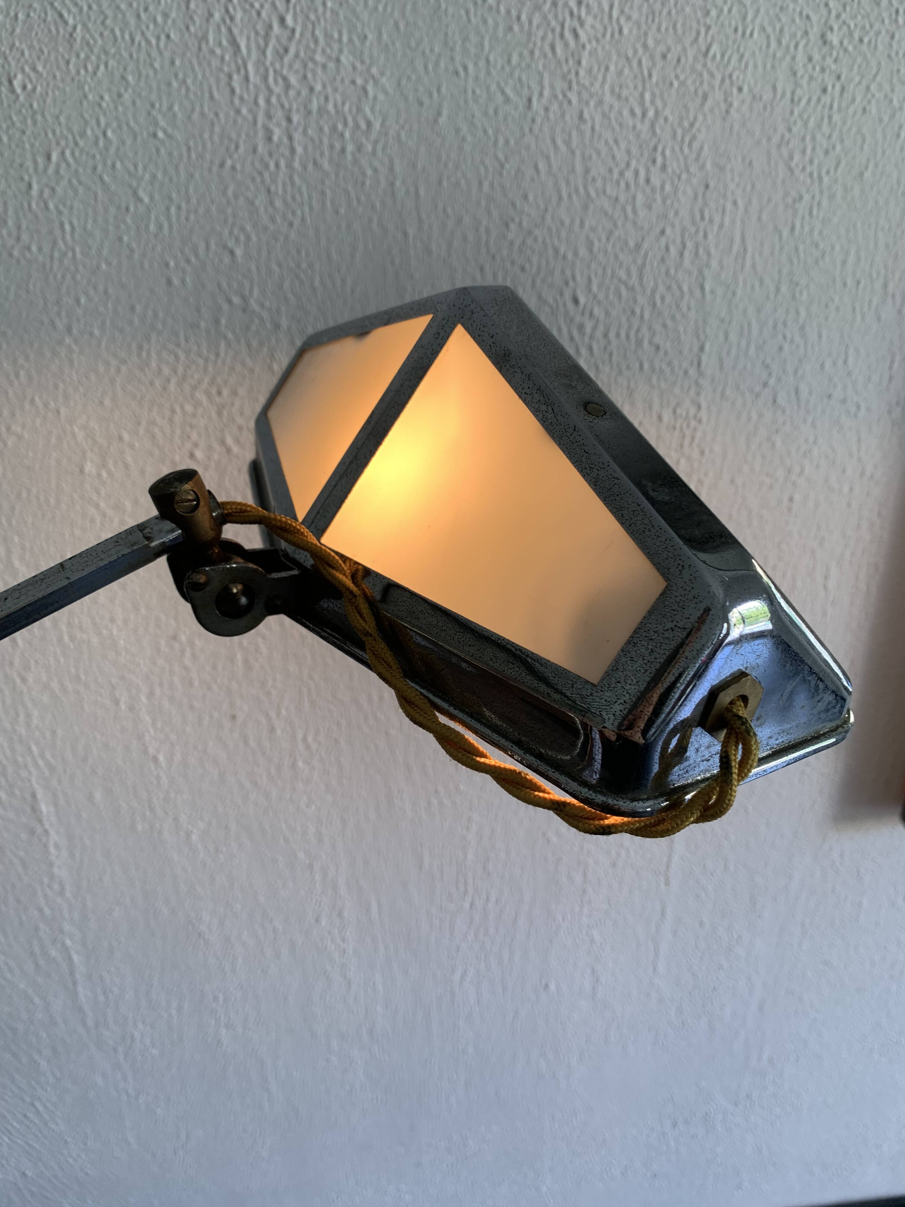 Large vintage lamp 1920 Pirouett architect Art Deco - 50 cm