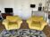 Couple de fauteuils 1920 avec un pouf. Bon état