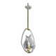 Charming Transparent Art Decò Barovier e Toso Pendant Light Murano Glass, 1940s