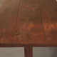 Arts & Crafts table in solid oak, around 1900