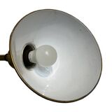 Pair of exterior or interior wall lights in gilded metal, 60s/80s