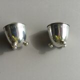 silver-plated salt and pepper shaker set