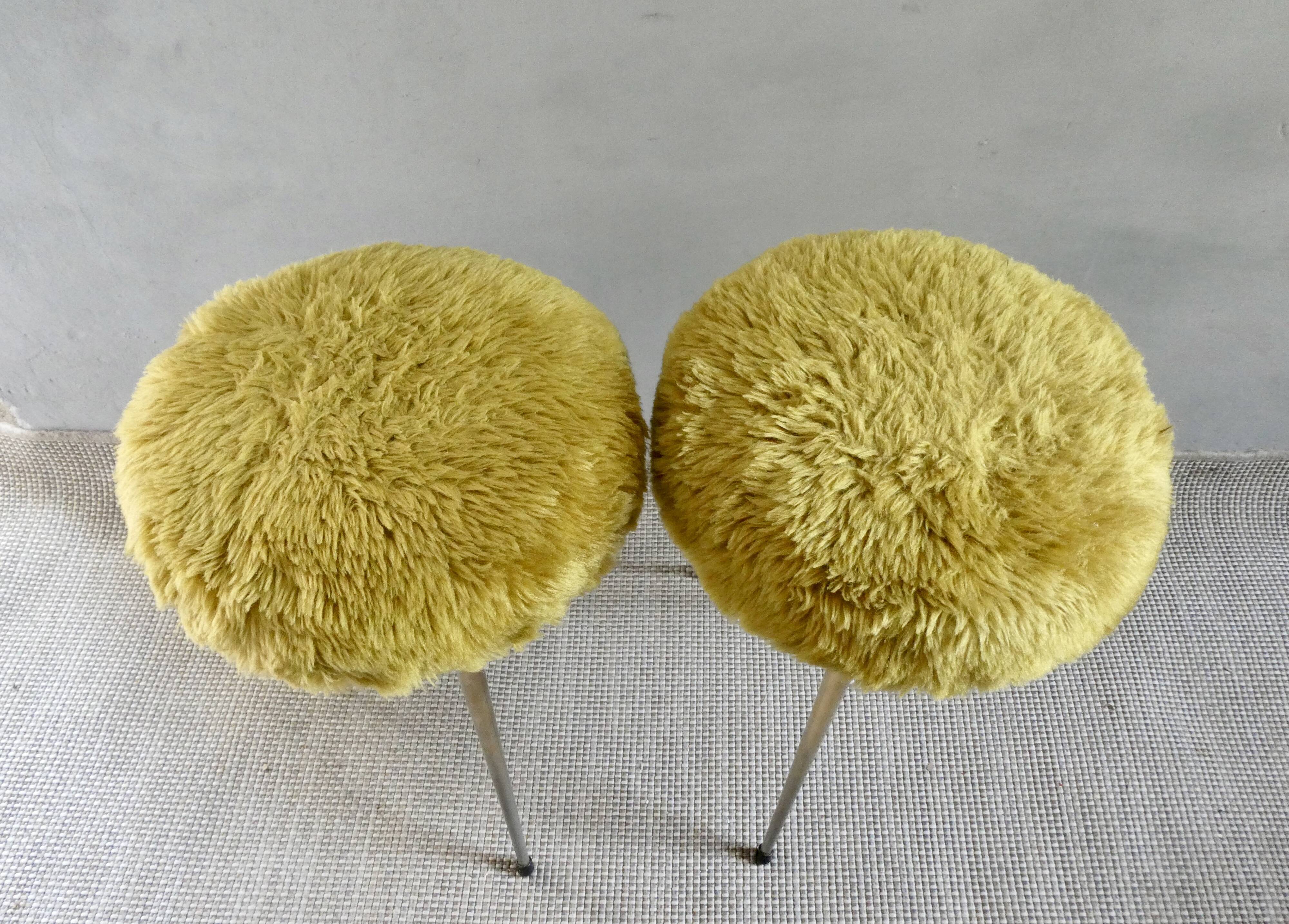 Pair of Pelfran tripod stools
