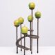 Vintage spiral wrought iron candle holder 1970s Austria
