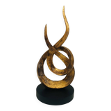 Sculpture of intertwined flames.