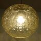 Vintage thick glass suspension by Glashette Limburg 1960s