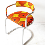 Chaise tubulaire en acier, années 1970