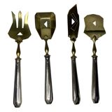 Tableware, gilded metal confectionery service Art Deco circa 1930.