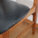 Lot de 6 chaises scandinaves skaï noir